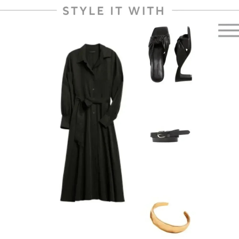 Banana Republic Belted Tencel Shirtdress - Picture 16 of 16